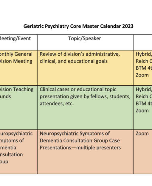 About Geriatric Psychiatry